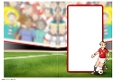 Young Footballer Dude Red, Black, Gold, Insert