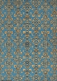 Art Nouveau Delphine Patterned Stripe Dark Blue