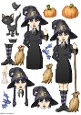 Halloween Witch Decoupage Sheet