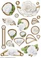 Rose Embellishment Sheet (white)