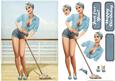 1950's Pin Up Girl Alice May (light Blue)
