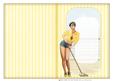 1950's Pin Up Girl Alice May (yellow) Insert