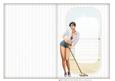 1950's Pin Up Girl Alice May (white) Insert