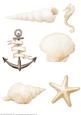 Seaside Embellishments (cream)