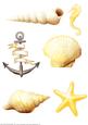 Seaside Embellishments (yellow)