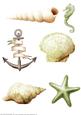 Seaside Embellishments (green)
