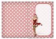 1950's Pin Up Girl Eva Grace Winter Wonderland (red) Insert