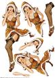 1950's Eva Grace Winter Wonderland (gold) Decoupage Sheet