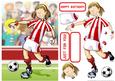 Red and White Football Girl
