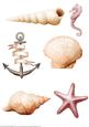 Seaside Embellishments (pink)