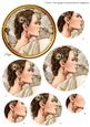Art Deco Lady Pandore Circle Pyramid (cream)