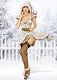 1950's Pin Up Girl Eva Grace Winter Wonderland (cream) A4