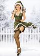 1950's Pin Up Girl Eva Grace Winter Wonderland (green) A4