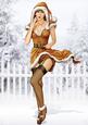 1950's Pin Up Girl Eva Grace Winter Wonderland (gold) A4