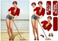 1950's Pin Up Girl Alice May (red)