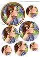 Art Deco Lady Pandore Circle Pyramid (lilac)