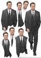 Art Deco Gentleman Antonio (black) Decoupage Sheet