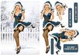 1950's Eva Grace Winter Wonderland (blue/blonde)
