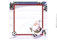 Football Santa Dude (red and White Stripes) 8x8 Insert