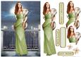 Art Deco Lady Pearl Christmas (light Green)