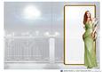 Art Deco Lady Pearl Christmas (light Green) Insert