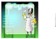 Mad Scientist Dudess 8x8 Quick Card Insert