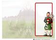 Bagpipe Player Dude Green Kilt Inserts