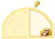 Too Much Cheese Mouse Shaped Card Insert