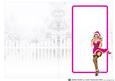 1950's Pin Up Girl Eva Grace Winter Wonderland Cerise Insert