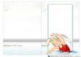 Swimmer Girl Red Costume Insert
