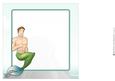 Merman Dude 8x8 Insert