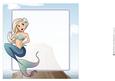 Blonde Mermaid Dudess 8x8 Insert