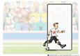 Football Dude Black, Red, White Insert