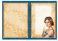 Art Deco Lady Athena Dark Blue Insert