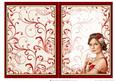 Art Deco Lady Athena Red Insert