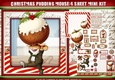 Christmas Pudding Mouse 4 Sheet Mini Kit