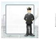 Navy Sailor Officer Dude 8x8 Quick Card Insert