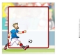 Football Dude Blue and White Beard 8x8 Insert
