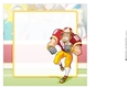 American Football Dude (Red and Yellow) 8x8 Insert