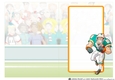 American Football Dude (Aqua and Orange) Insert