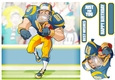 American Football Dude (Blue and Yellow) 8x8