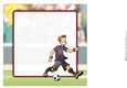 Football Dude Spanish Red and Blue 8x8 Insert