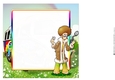 Hippy Dude with Camper Van 8x8 Insert