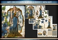 Art Deco Lady Sophia 4 Sheet Mini Kit Blue