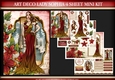 Art Deco Lady Sophia 4 Sheet Mini Kit Red