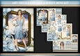 Art Deco Lady Lily 4 Sheet mini Kit Light Blue