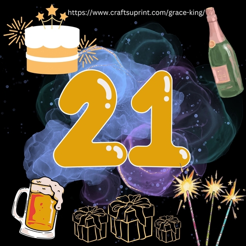 21st Birthday Card Mini Kit