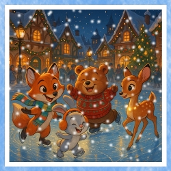 Ice Skating Animals 