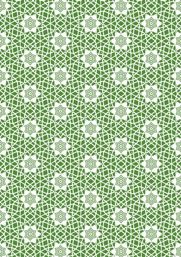 English Country Garden Single Sheet of A4 Patterned Paper4 for Scrapbooking, Card Making, etc. In Shades of Green Design 02