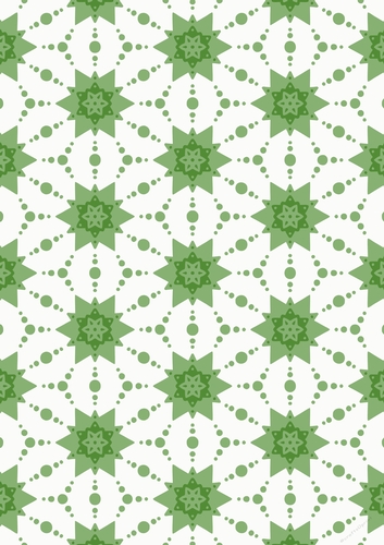 English Country Garden Single Sheet of A4 Patterned Paper for Scrapbooking, Card Making, etc. In Shades of Green Design 11